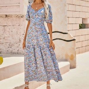 Maxi gorgeous blue dress NEW without tags